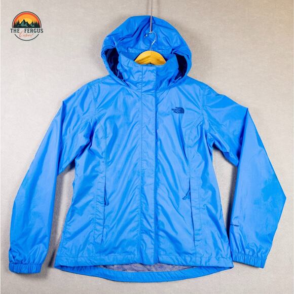 The North Face Dryvent Windbreaker Jacket Blue Hooded Gorpcore Women's Sz M - Picture 1 of 16